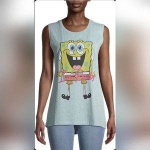Nickelodeon‎ Spongebob Squarepants Womens Graphic Tee Sleeveless Top Size XXL